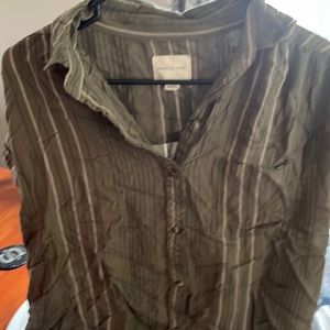 American eagle ladies button up blouse